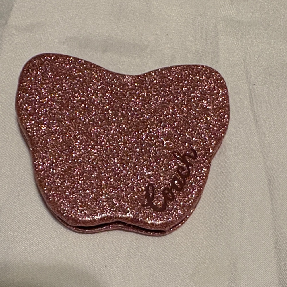 Coach Pink Glittery compact mirror NWOT